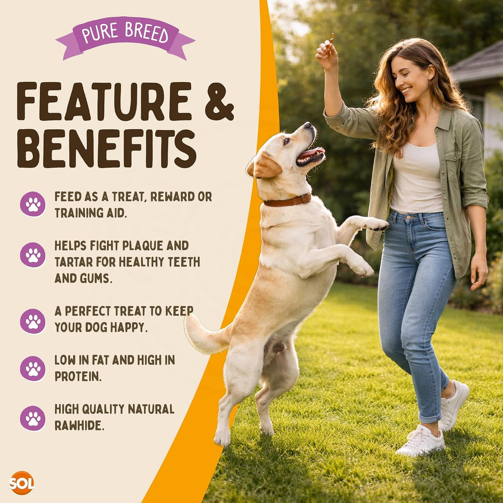 Pure Breed 10X Chicken Twists Dog Treats for Medium Dogs in 2X Resealable 50G Bags Meaty Chicken Chews Low Fat High Protein Training Pup Rewards for Travel & Walks Tasty Rawhide Chew Sticks 2Pk X 5