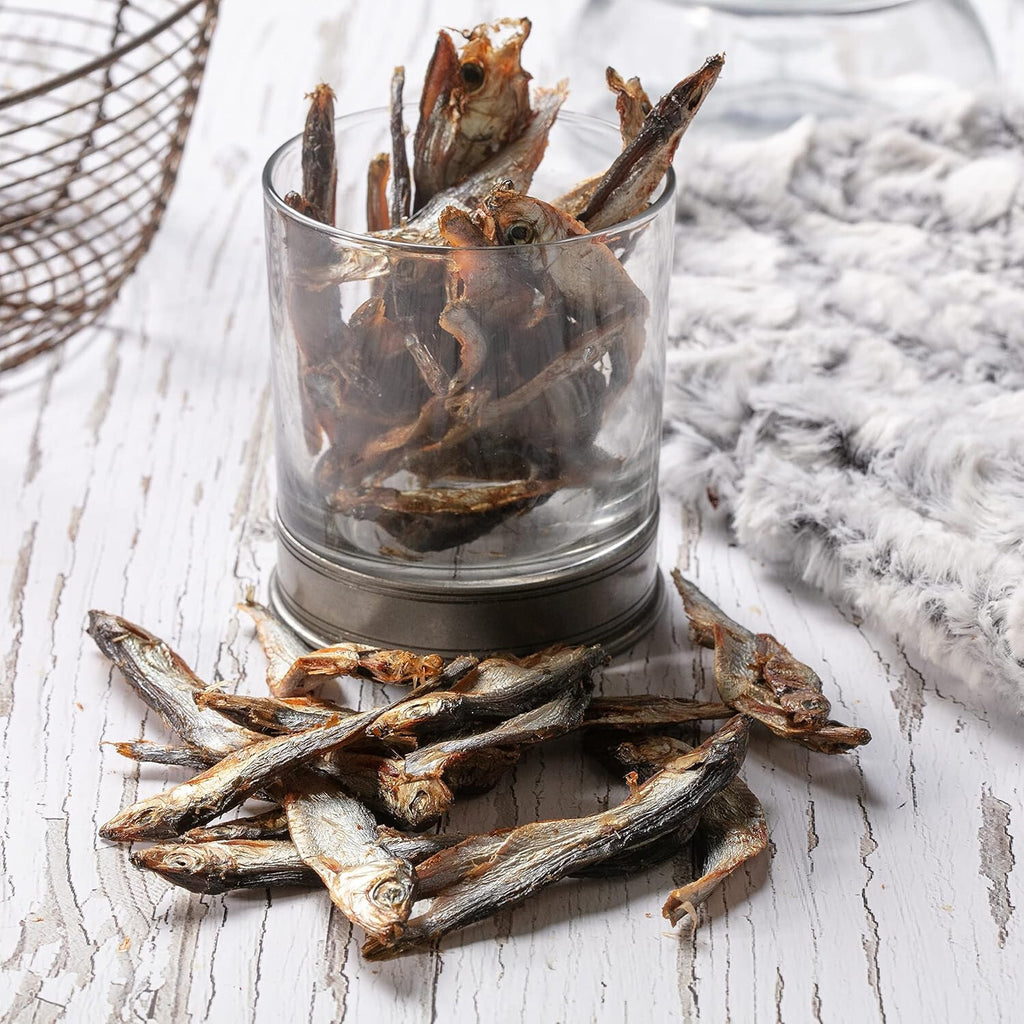 HOLLINGS SPRATS DOG TREATS 100% NATURAL FISH AIR DRIED DOG TREATS 500G TUB