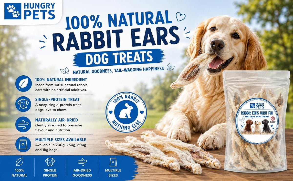 Premium Natural Dog Treat (200G, Rabbit Ears)