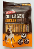 Small Collagen Chicken Rolls Dog Treats, 10 X Stick Treats (Single 70G Packet).