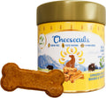 Pawfect Cheesecuits - Cheese Biscuits with Banana and Peanut Butter for Dogs Dog Treats - Grain-Free - Hypoallergenic - Rich in Antioxidants - Dog Training Treats (100G/3.53Oz)