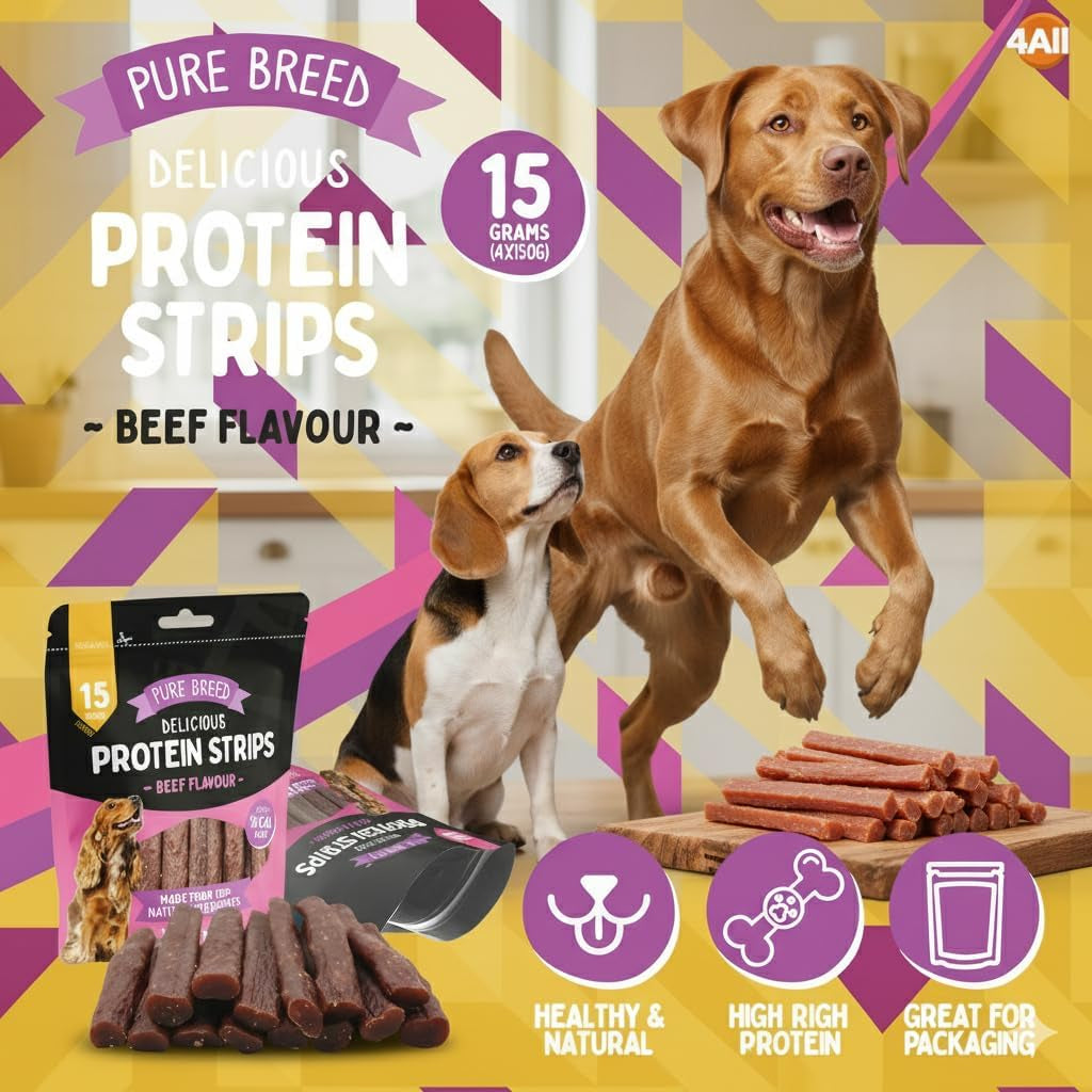 Premium Chicken Fillets for Dogs 170 G – Natural Dried Treats for Dogs, High Protein & Grain Free Dog Fillets – Healthy Dog Food Dry Snack for Training & Rewards (Chicken)