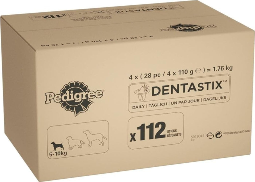 Dentastix, Functional Snacks, Daily Dental Chews for Small Dogs (5 -10 Kg), Megapack of 16 X 7 (112 Sticks)