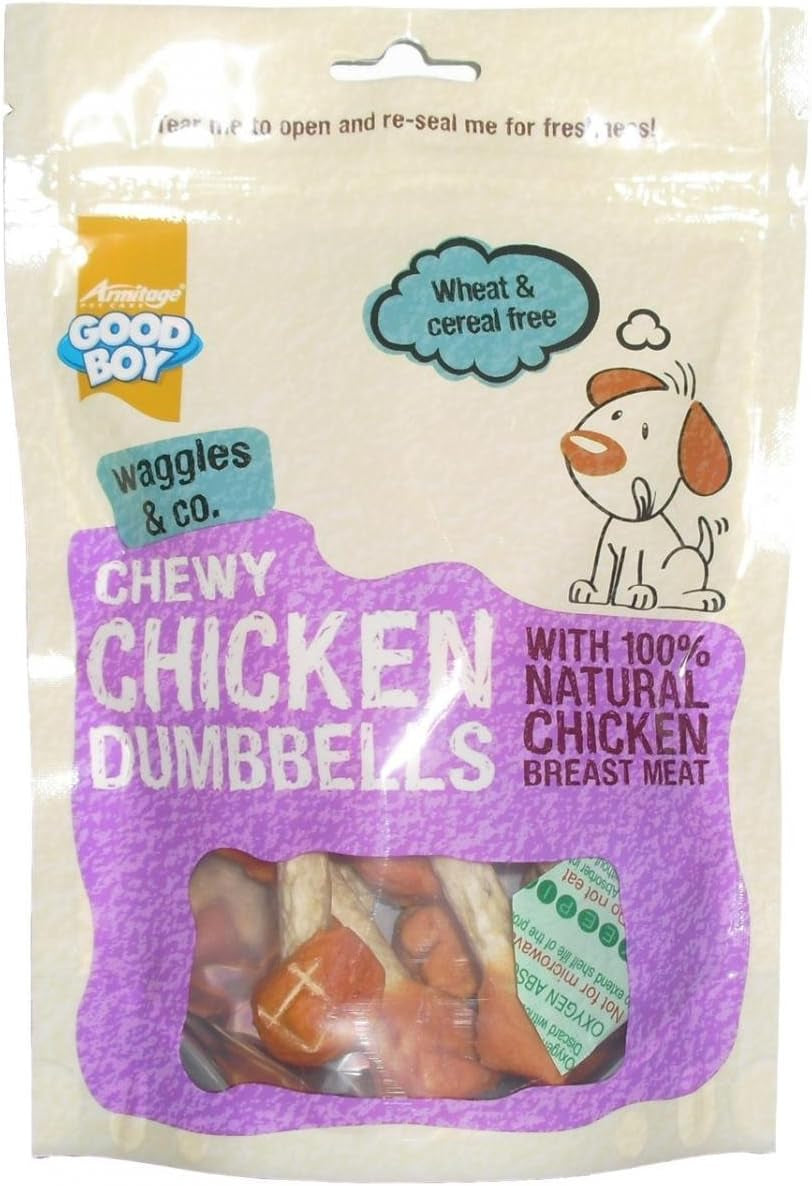 Dog Treats,  Selection, Chicken Flavour Variety Pack, 4 Different Packs of Treats