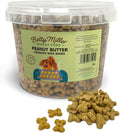 Wheat Free Dog Treats - Peanut Butter Mini Bones - British Baked Dog Biscuits - Peanut Butter for Dogs, Ideal Dog Treats for Small Dogs