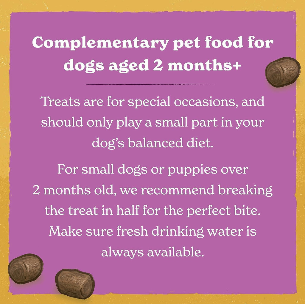 Meaty Nibbles (4 X 70G Bags) - Hypoallergenic & Grain Free Dog Treats with Chicken and Liver, Natural Dog Treats, Training Rewards with 75% Chicken