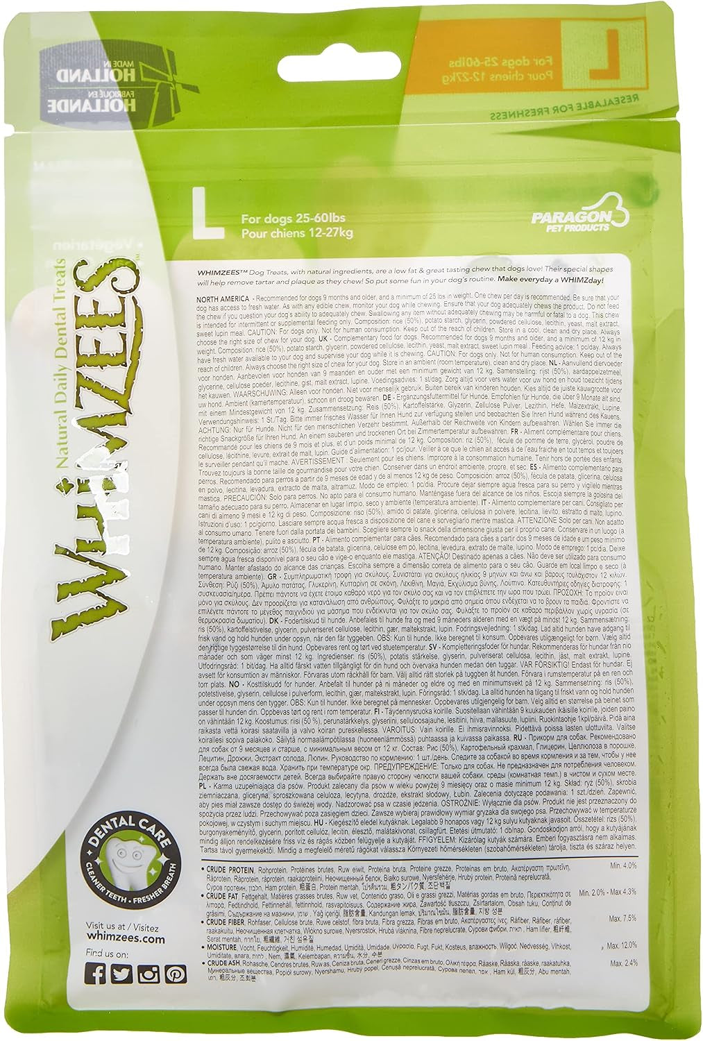 Natural Dental Dog Chew Long Lasting, Variety Box Mixed Shapes, Small, 56 Pieces & Natural Dental Dog Chews Long Lasting, Rice Bone, 9 Pieces