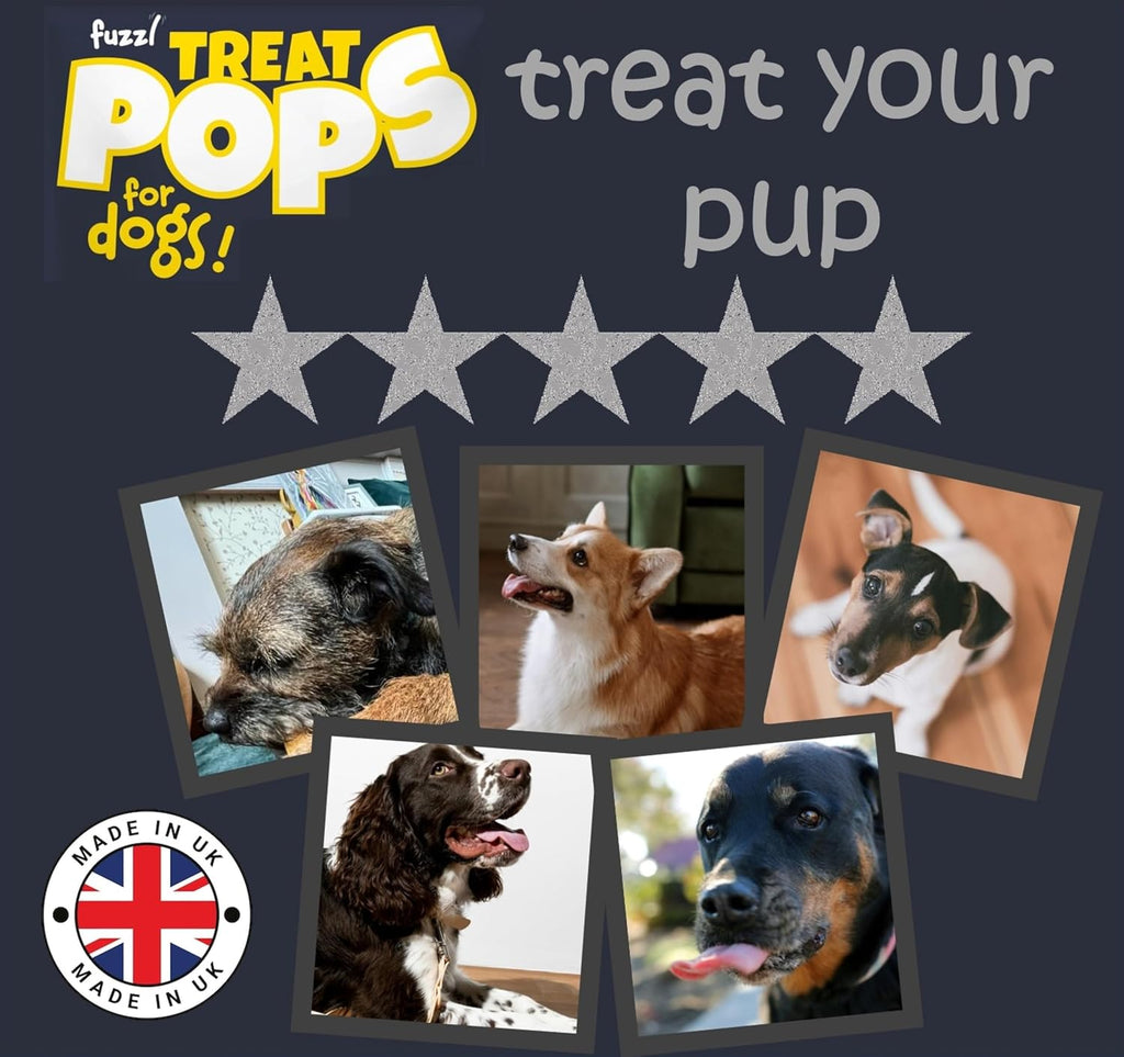 Treat Pops Natural Dog Treats Variety Pack 3 X 100G - Soft Baked Grain Free Dog Chews Biscuits - Training Treat for Small, Medium and Large Dogs