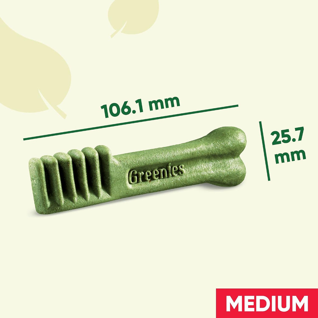 Greenies Original Adult Regular Dog Treats 12 X Dental Chews 340G (Pack of 6)