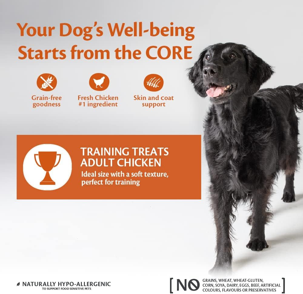 Wellness CORE Training Treats 170G, Chicken & Berries – Soft Dog Treats