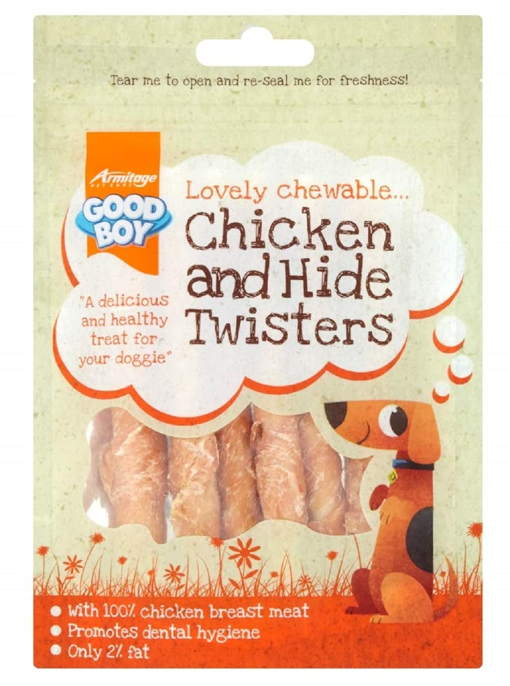 Good Boy Chicken & Hide Twisters Dog Treats 70G