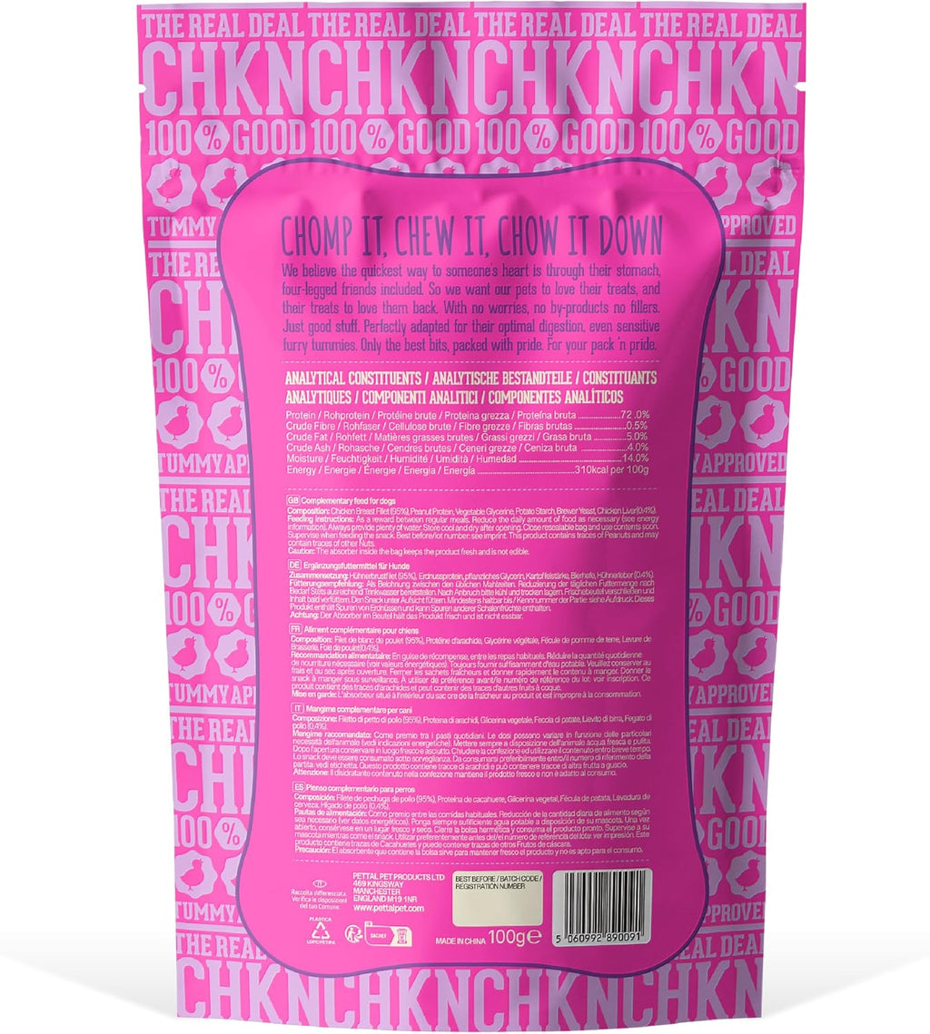 Dog Treats, 3X100G Freeze-Dried Chicken Dog Chews