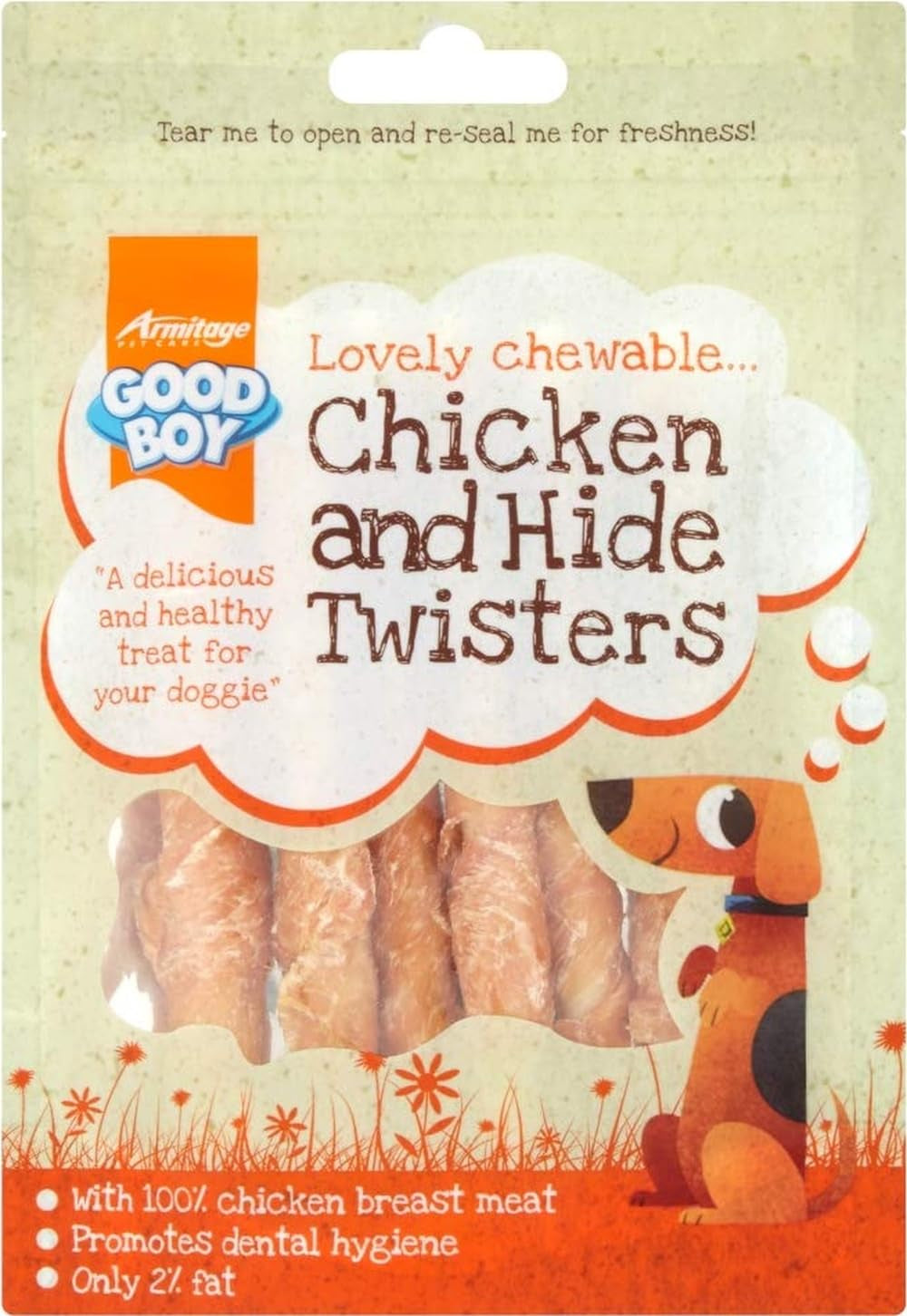 Good Boy Chicken & Hide Twisters Dog Treats 70G