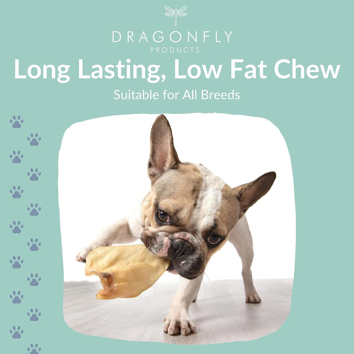 Cow Ears for Dogs & Puppies, Natural Low Fat Dental Chew
