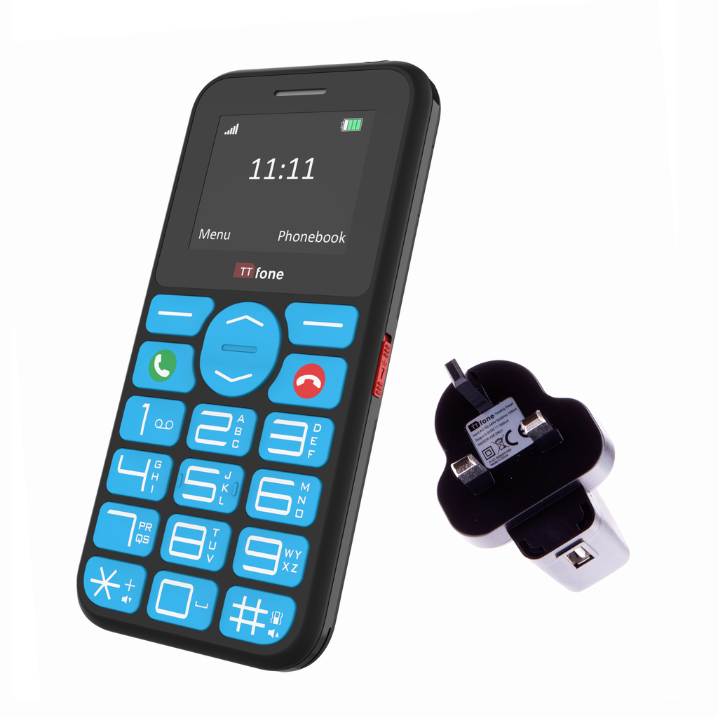 TTfone TT190 with Mains Charger O2 Bundle Pay As You Go