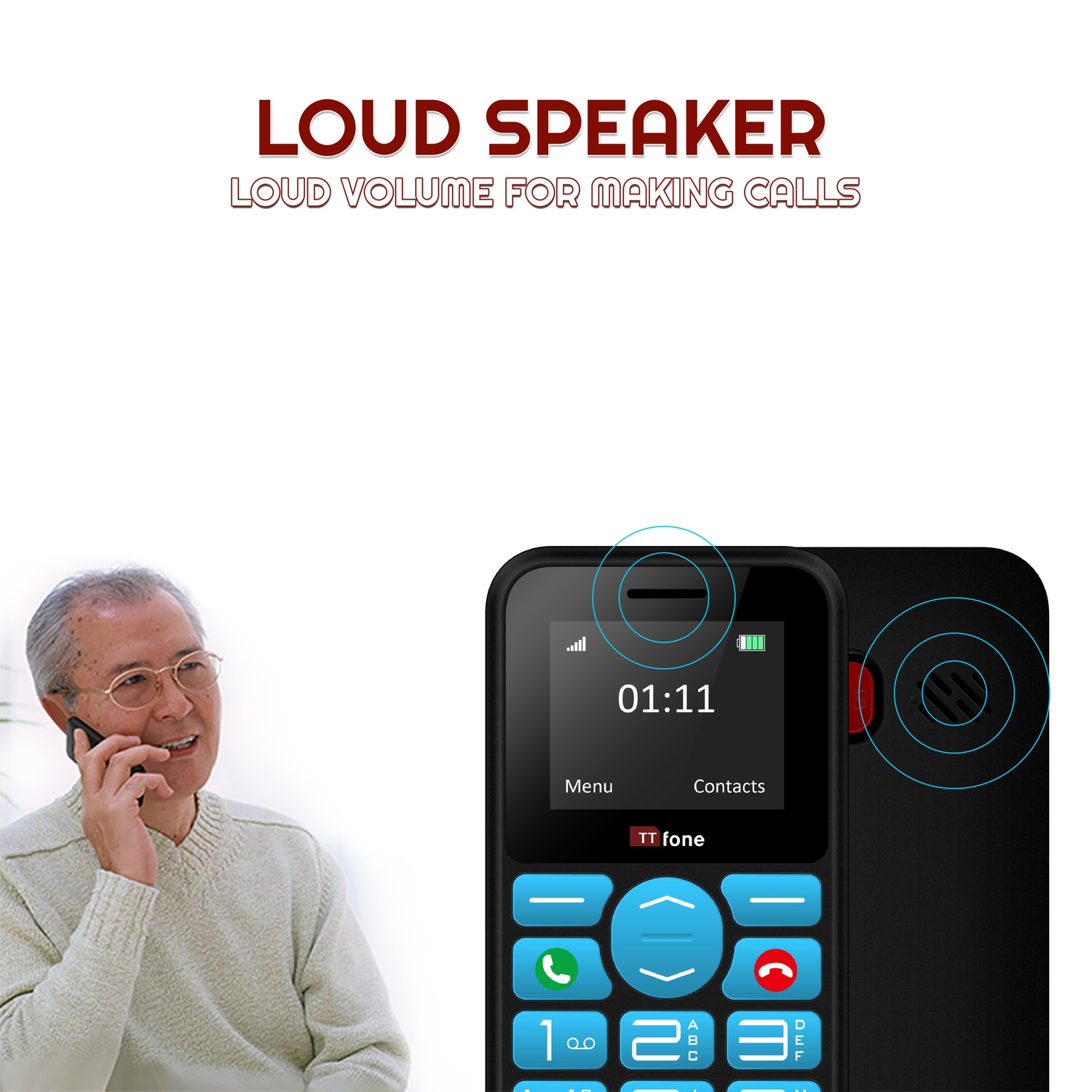 TTfone TT190 with Mains Charger O2 Bundle Pay As You Go