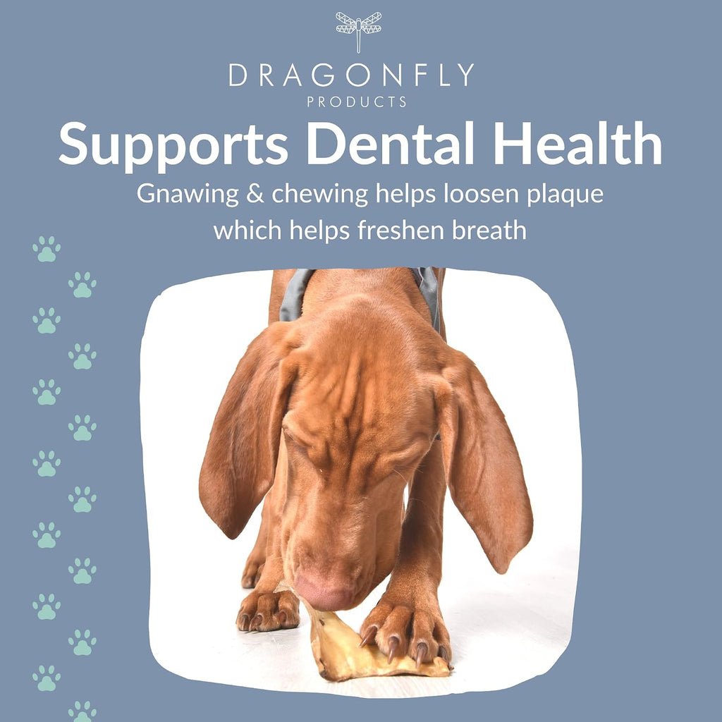 Cow Ears for Dogs & Puppies, Natural Low Fat Dental Chew
