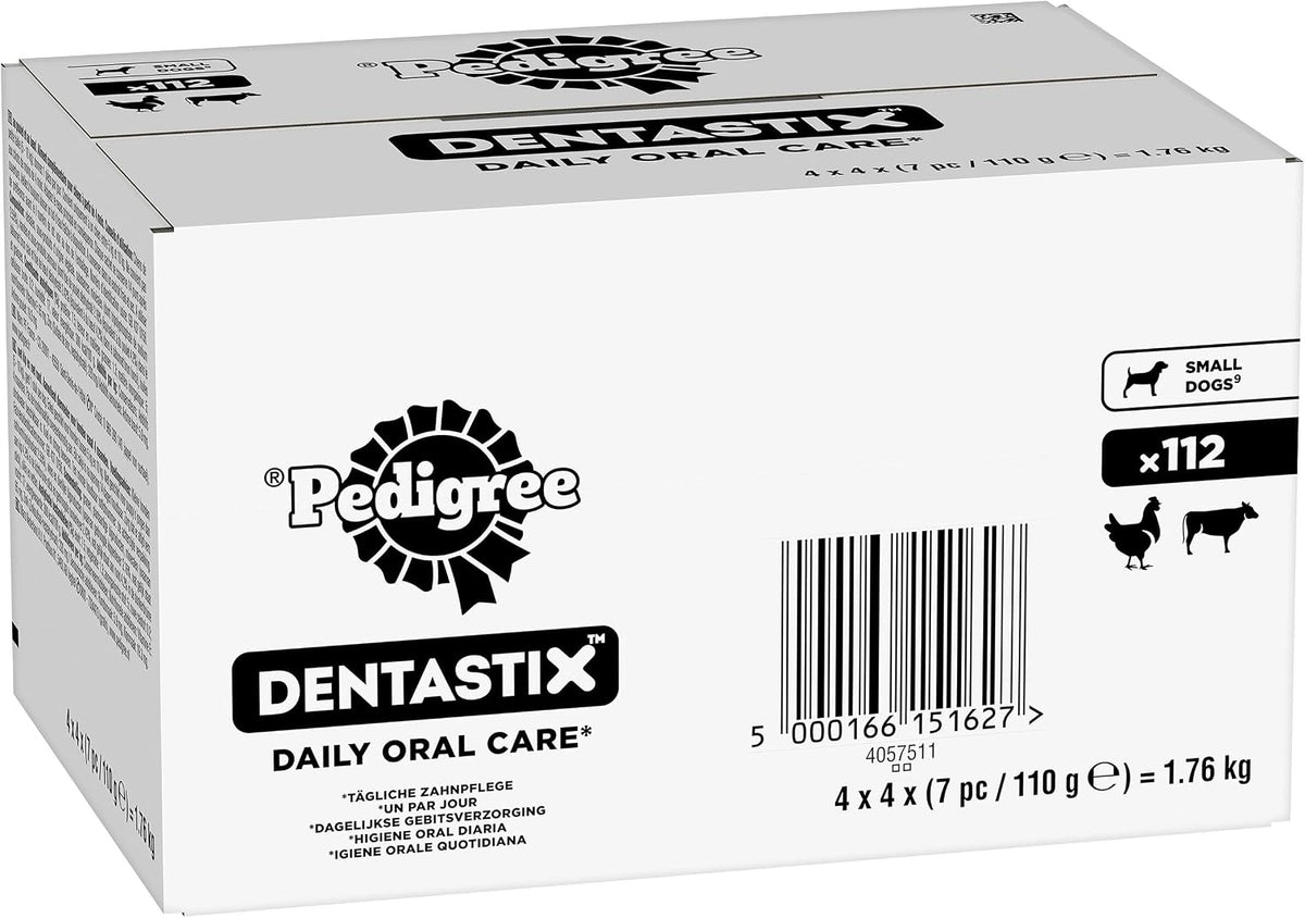 Dentastix, Functional Snacks, Daily Dental Chews for Small Dogs (5 -10 Kg), Megapack of 16 X 7 (112 Sticks)