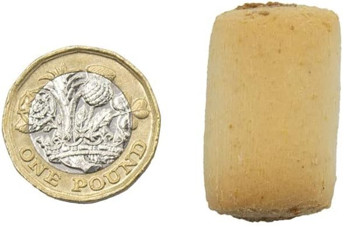 Marrowbone Rolls Dog Treat - Crunchy Biscuits & Snacks with Meaty Center - Marrow Bone Puppy Treats & Bedtime Biscuits for Dogs - 1 Litre Resealable Tub (Pack of 2)