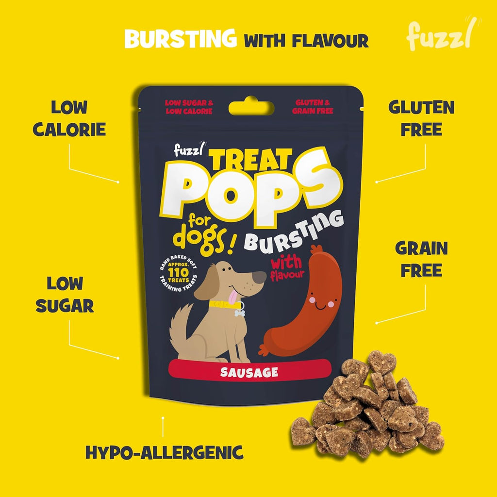Treat Pops Natural Dog Treats Variety Pack 3 X 100G - Soft Baked Grain Free Dog Chews Biscuits - Training Treat for Small, Medium and Large Dogs