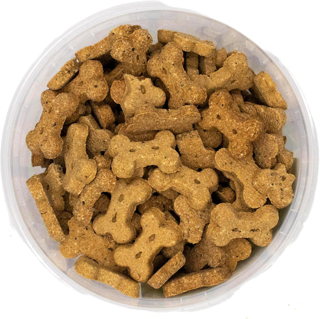 Wheat Free Dog Treats - Salmon & Seaweed Bones 1Kg - British Baked Dog Biscuits - Salmon Dog Treats