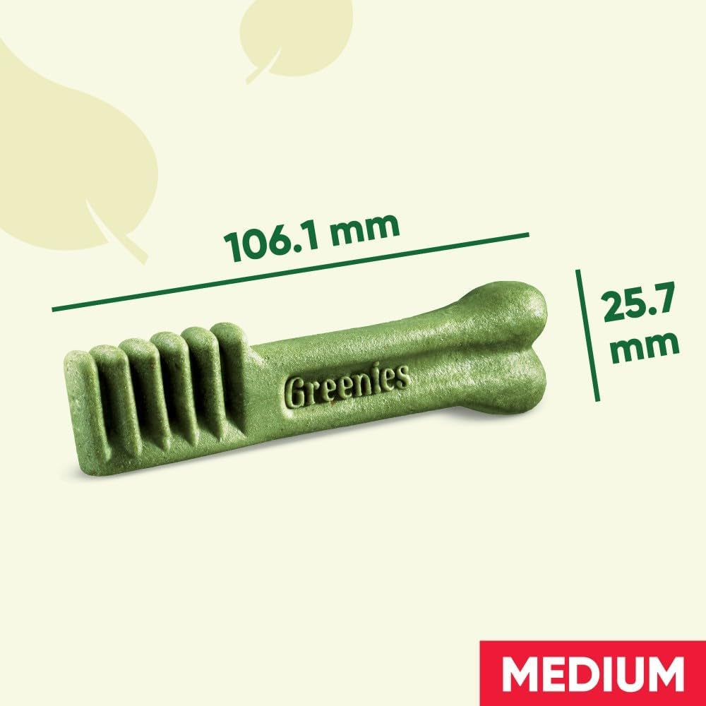 Greenies Original Adult Regular Dog Treats 12 X Dental Chews 340G (Pack of 6)