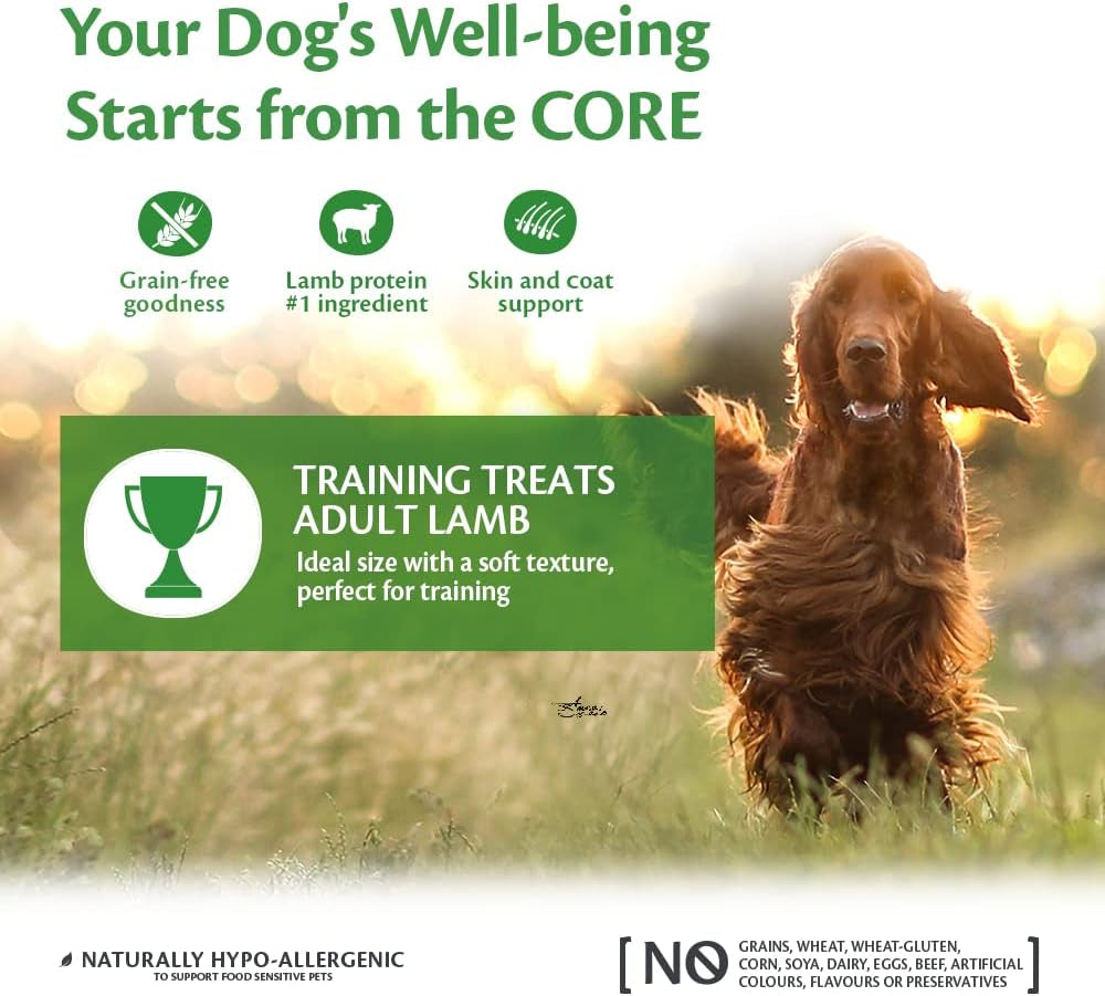 Wellness CORE Training Treats 170G, Lamb & Apple – Soft Dog Treats