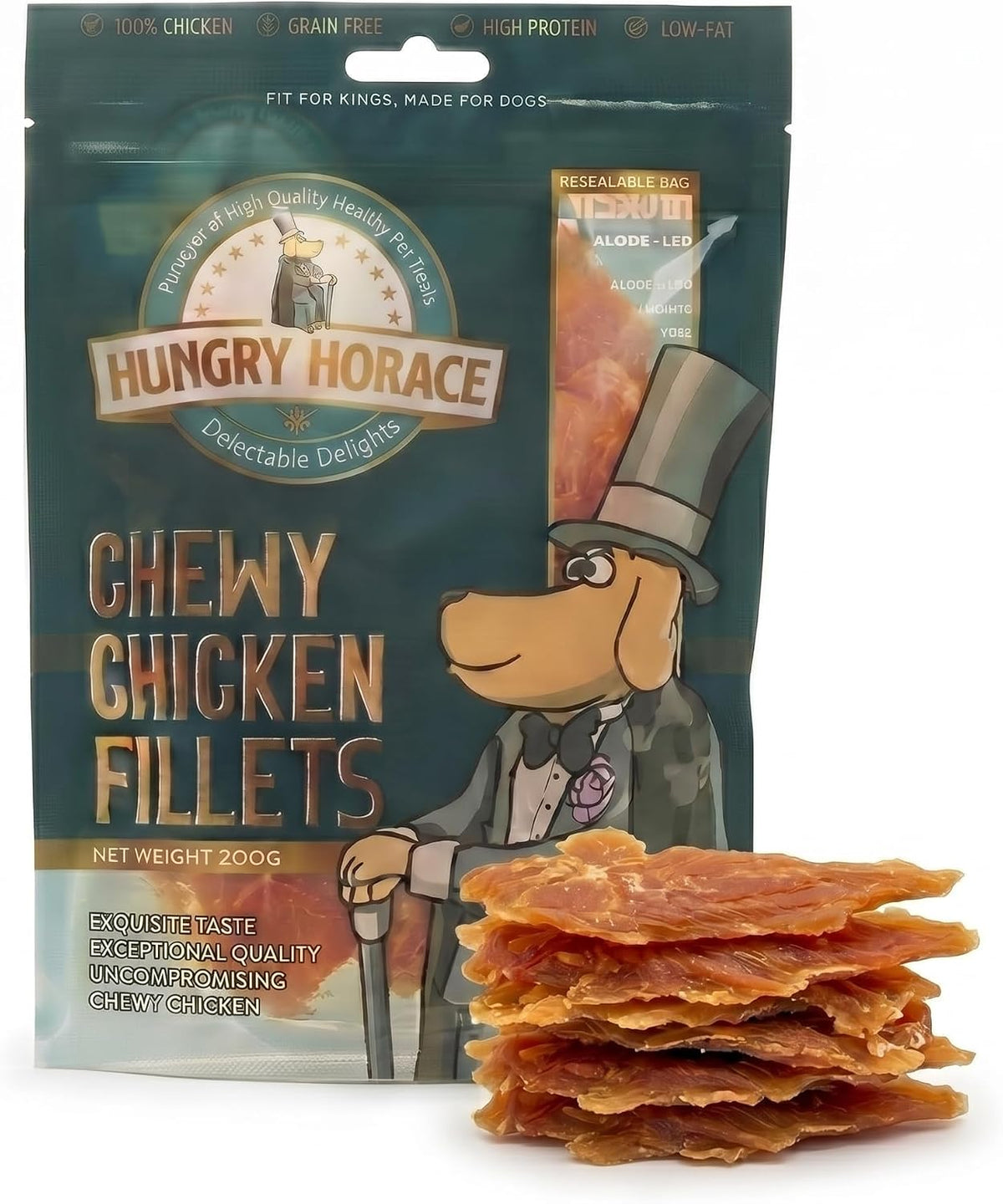 Chewy Chicken Fillets Dog Treats, 200G