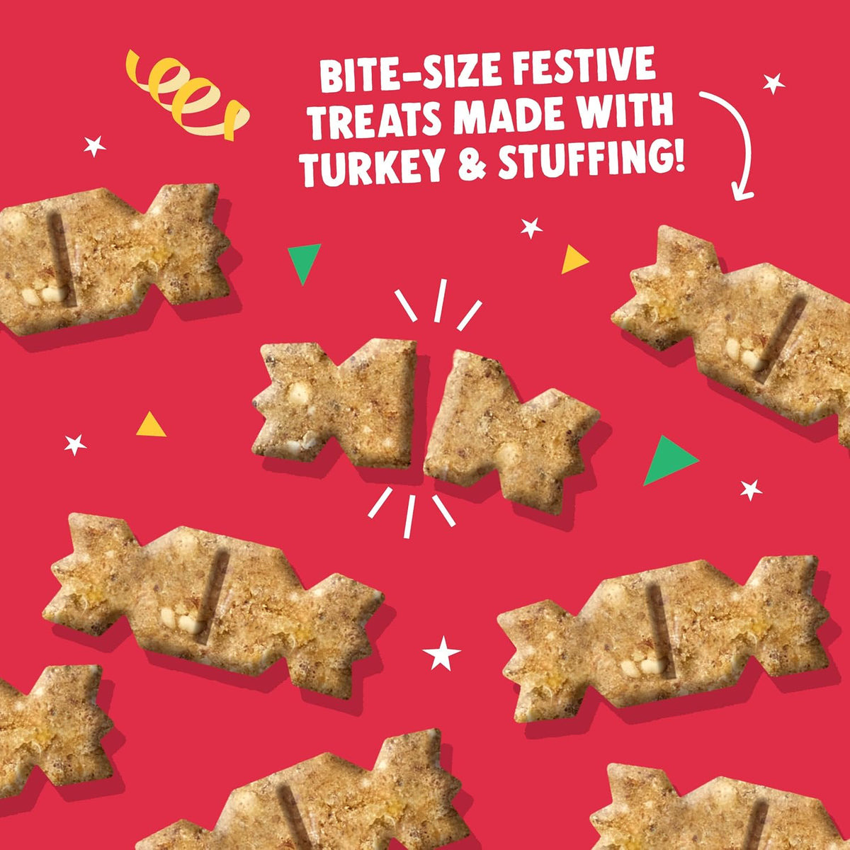 All Natural Dog Treats - Crimbo Crackers - Turkey & Stuffing Dog Treats (6 X 90G)