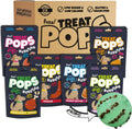 Treat Pops with Bonus Glow Ball - Variety Pack Natural Dog Treats 6 X 100G - Soft Baked Grain Free Natural Training Treats High Reward Dog Birthday